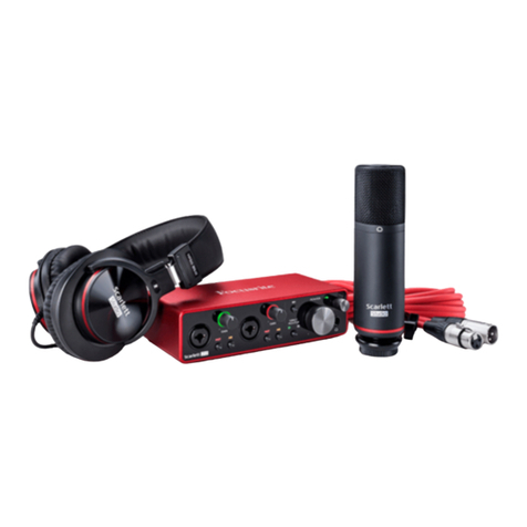 Focusrite Scarlett 2i2 User manual