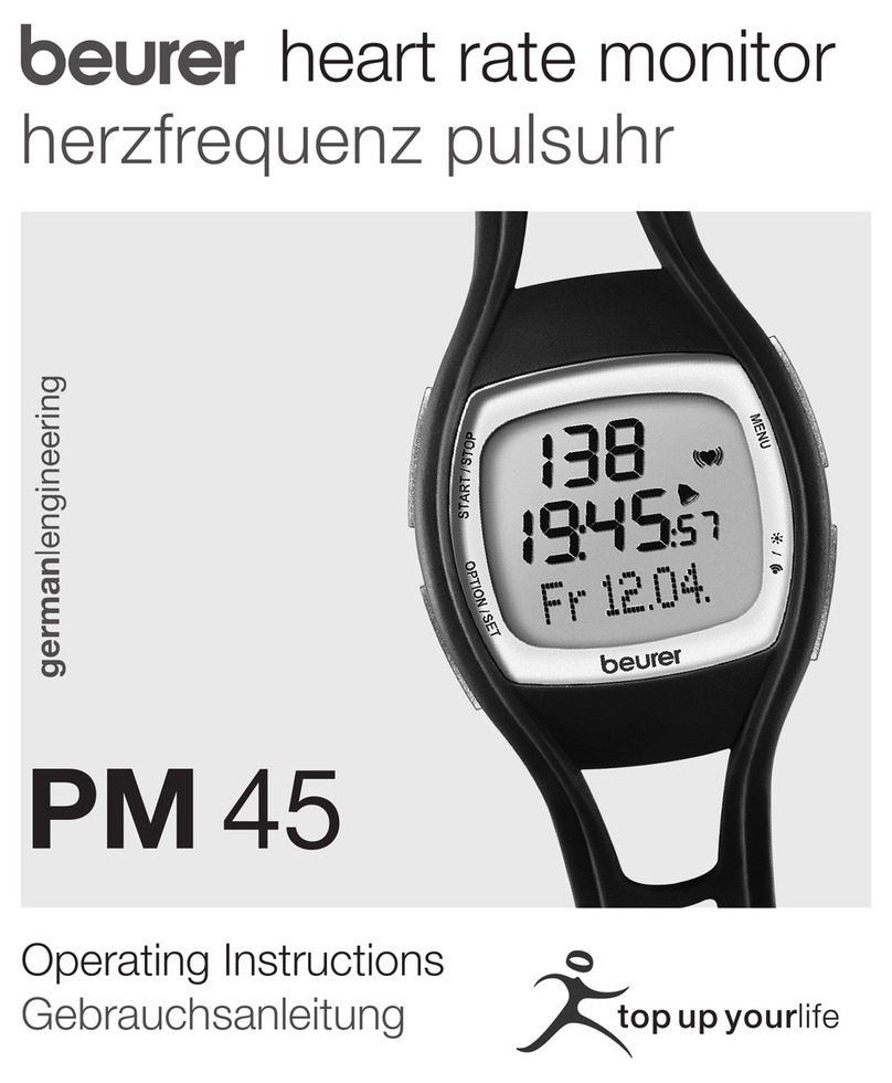 Beurer pm 45 operating instructions