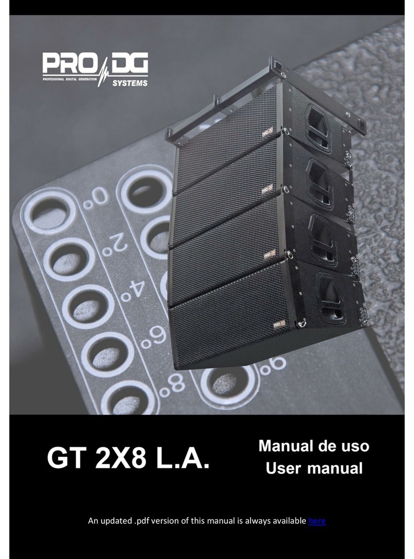 PRO DG GT 2X8 L.A. user manual