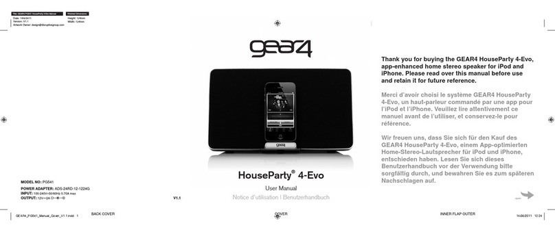 Gear4 houseparty 4-evo PG541 user manual