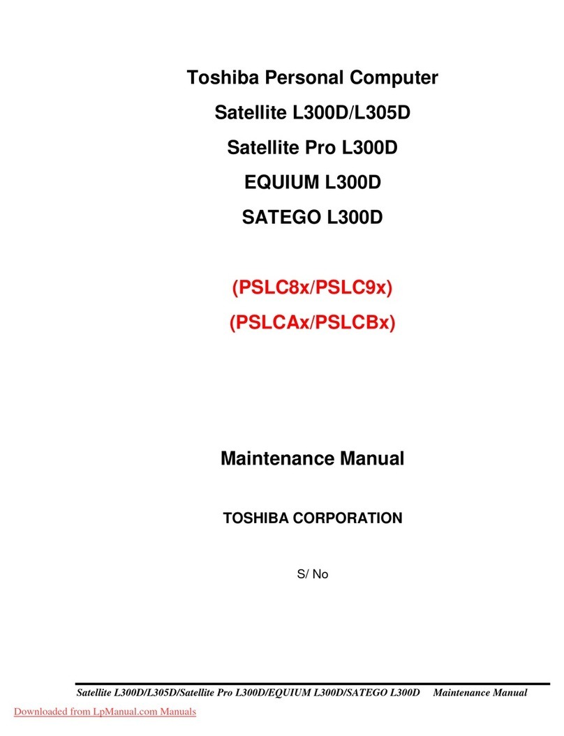 Toshiba Satellite L300D User manual