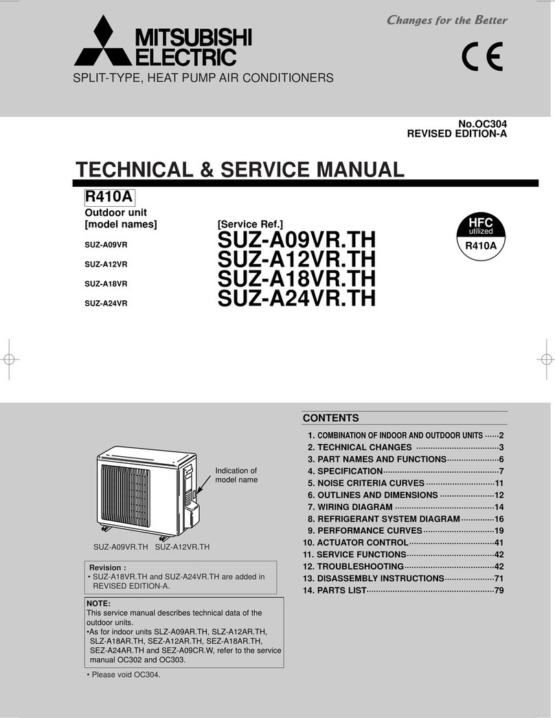 Mitsubishi SUZ-A09VR Operating manual
