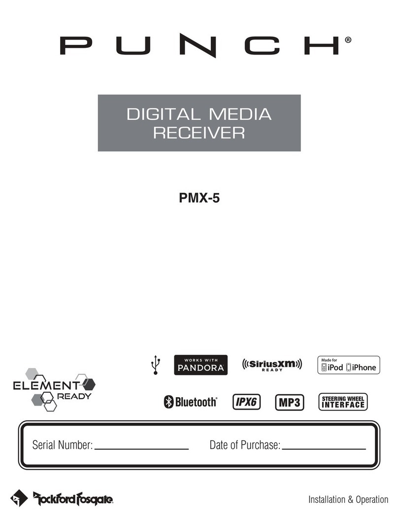 Rockford Fosgate Punch PMX-5 Original operating instructions