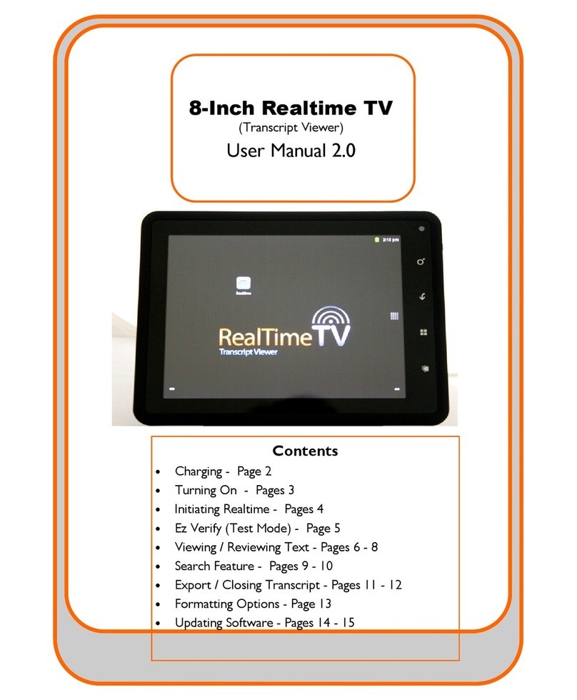 StenoCast Realtime TV user manual