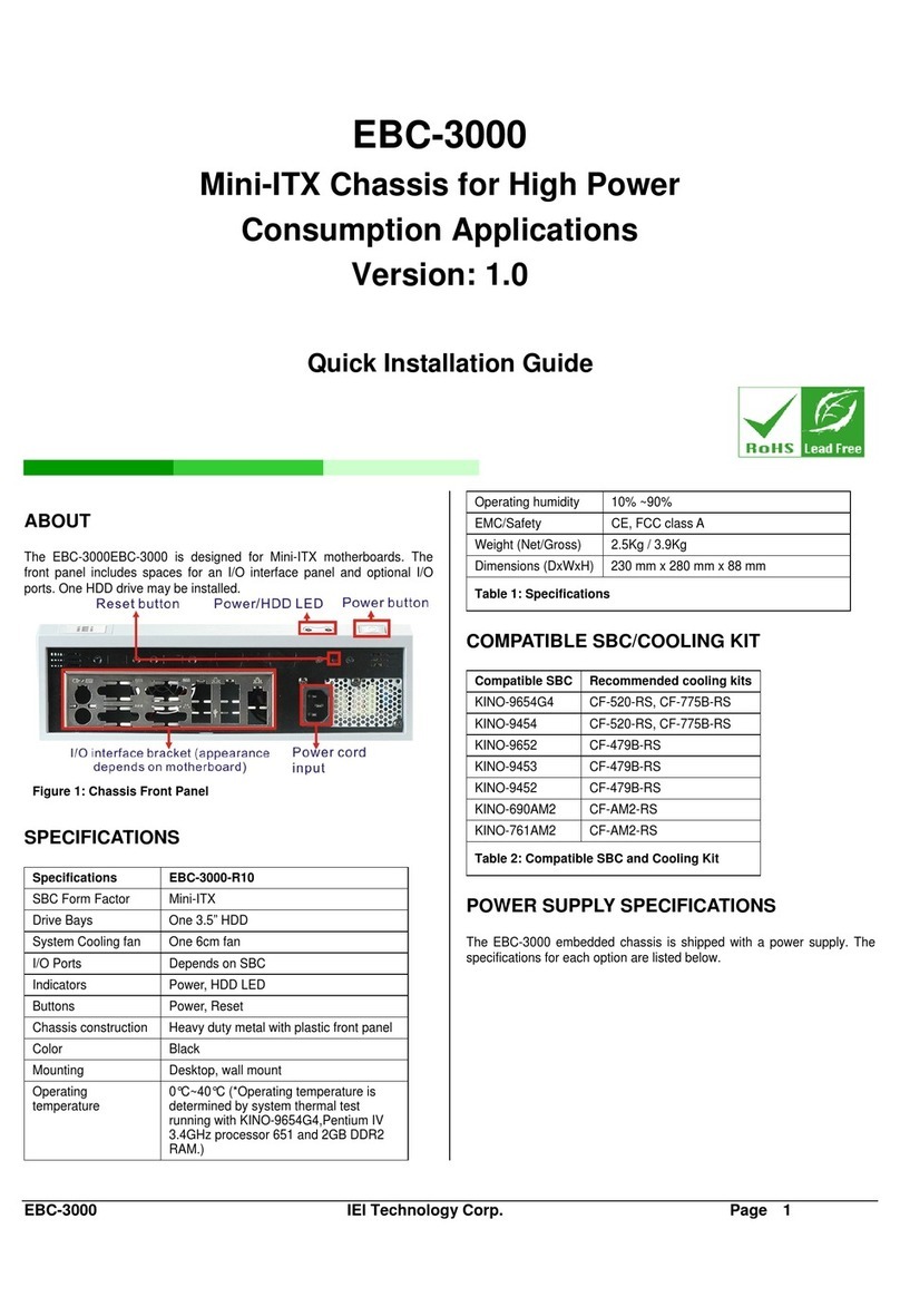 IEI Technology EBC-3000 User manual