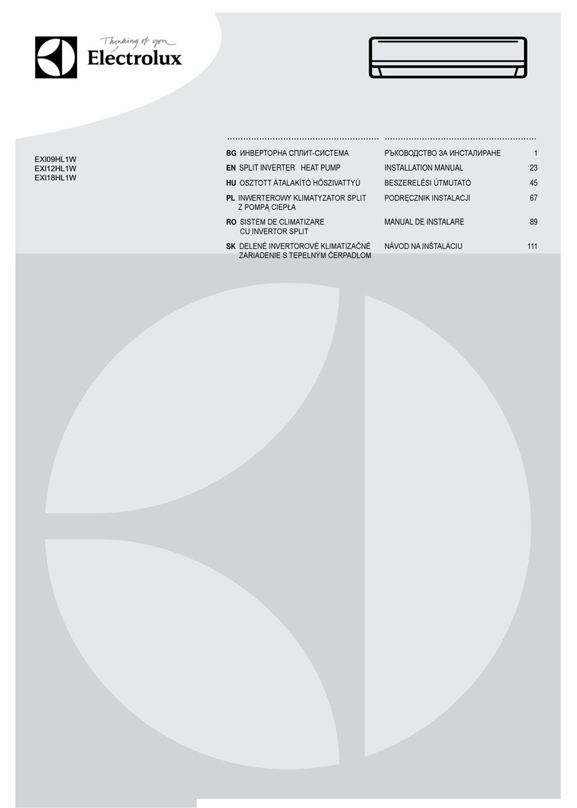 Electrolux EXl09HL1W User manual Electrolux EXl09HL1W User manual