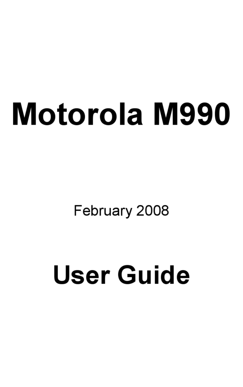 Motorola M990 User manual