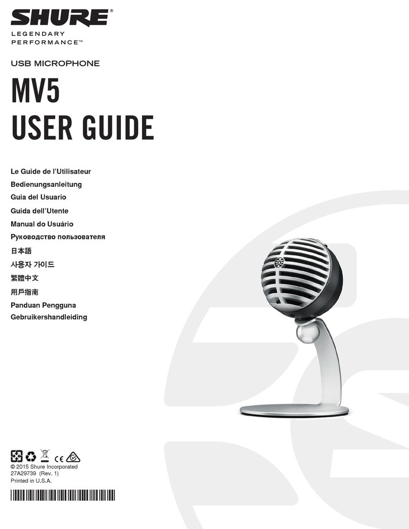Shure MV5 User manual
