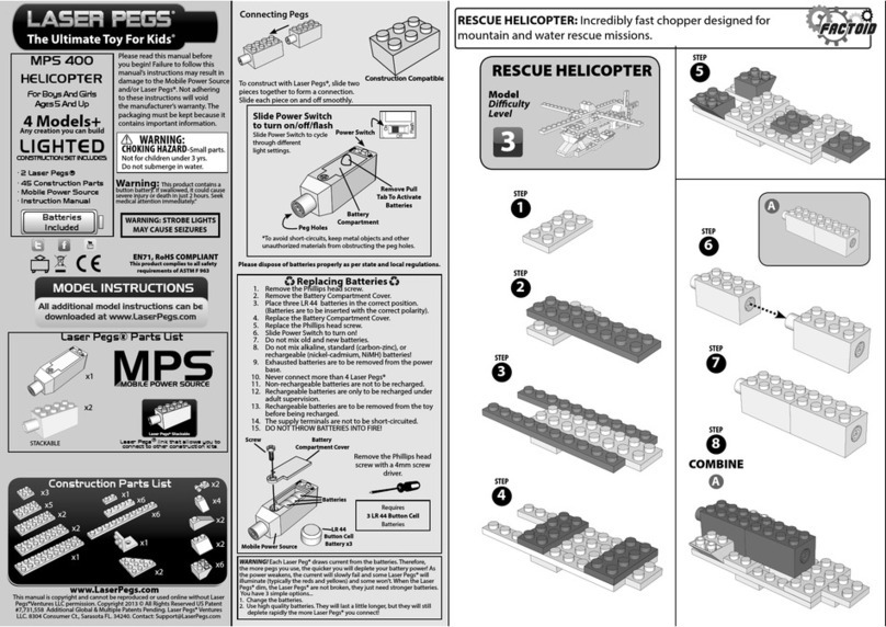 LaserPegs MPS 400 HELICOPTER User manual LaserPegs MPS 400 HELICOPTER User manual