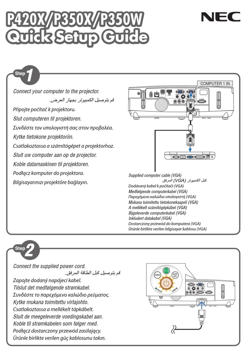 NEC P350W Series User manual