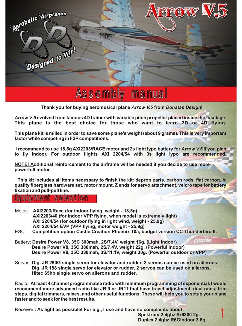Donatas Design Arrow V.5 User manual