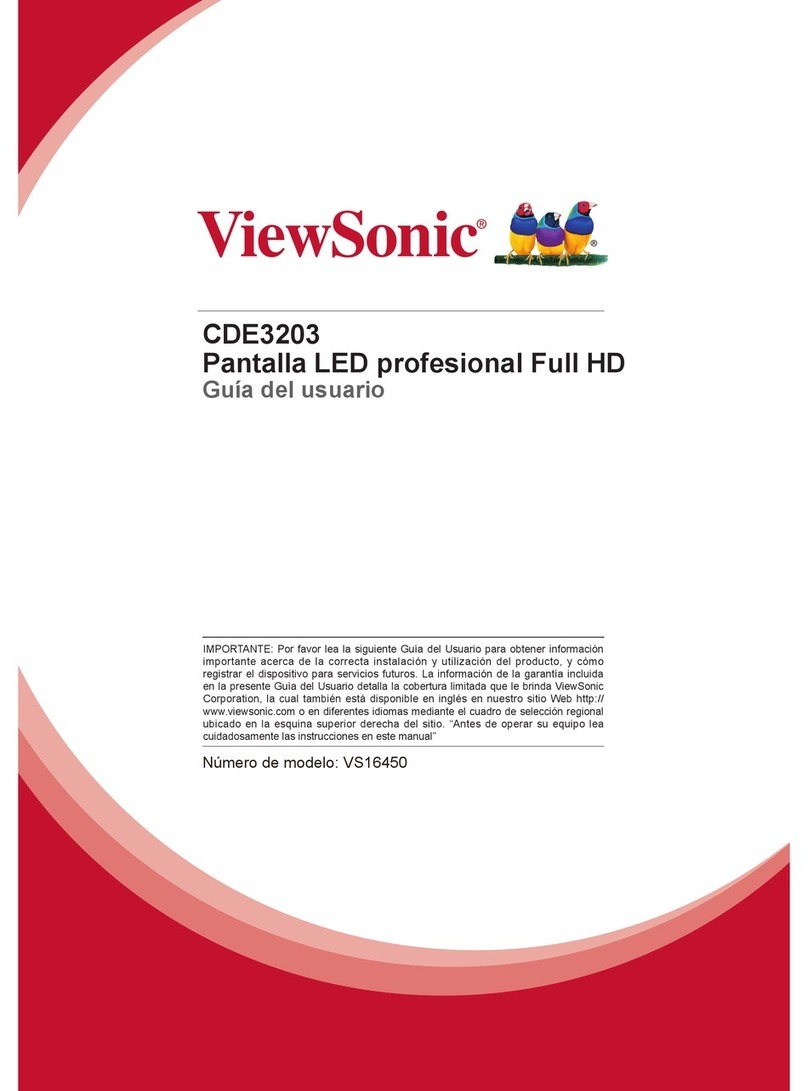 ViewSonic CDE3202 User manual