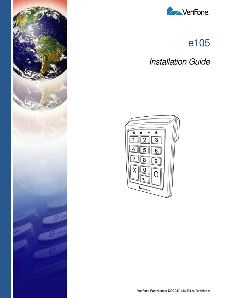 VeriFone e105 installation guide
