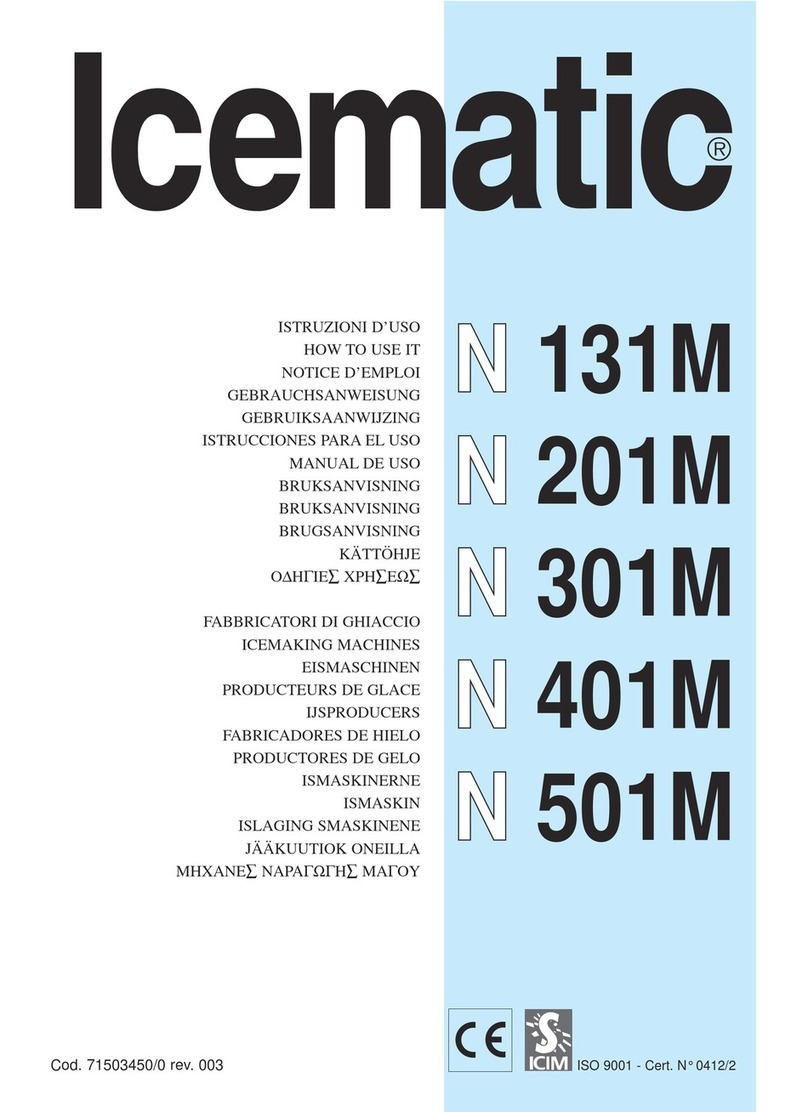 Icematic N 132M Operating instructions