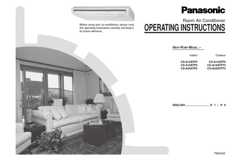 Panasonic CS-A12ATP5 User manual Panasonic CS-A12ATP5 User manual
