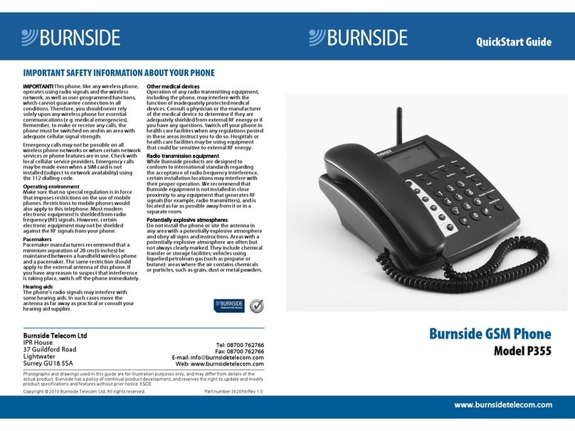 Burnside P355 quick start guide