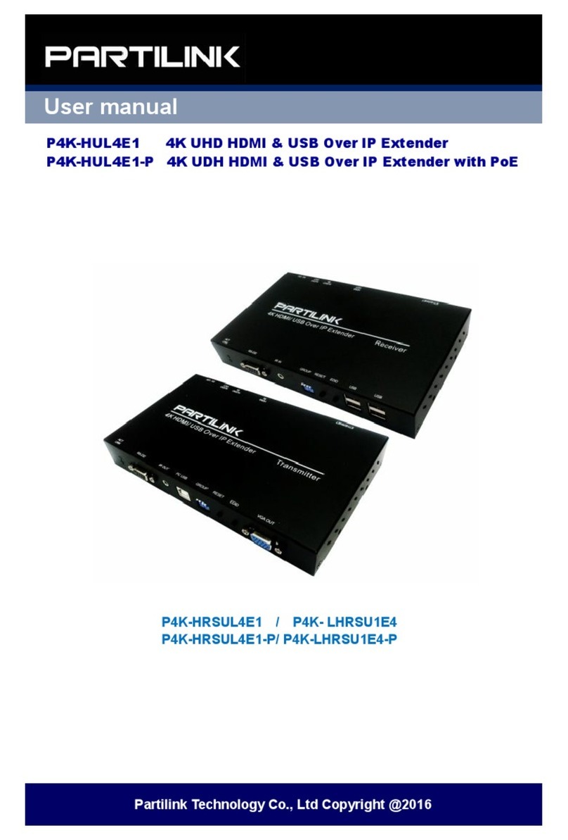 Partilink P4K-HUL4E1 User manual