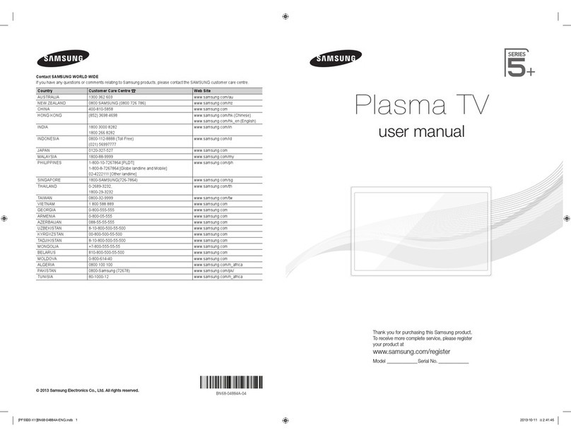 Samsung PS64F5500AM User manual Samsung PS64F5500AM User manual