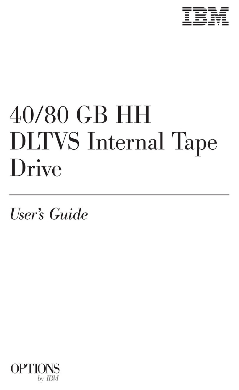 IBM 40/80 GB HH DLTVS User manual
