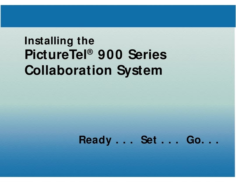 Polycom picturetel 900 series User manual Polycom picturetel 900 series User manual