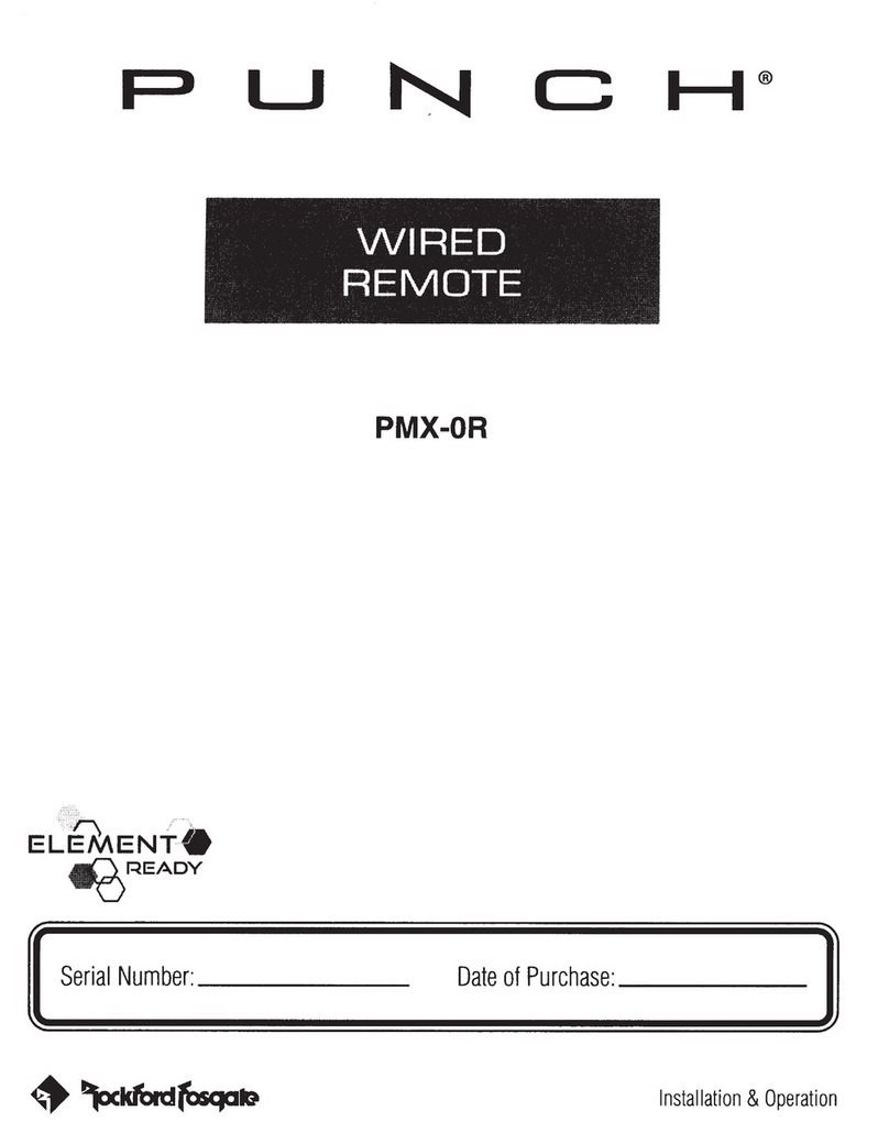 Rockford Fosgate Punch PMX-OR Installation & operation