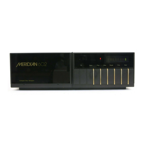 Meridian 602 user manual