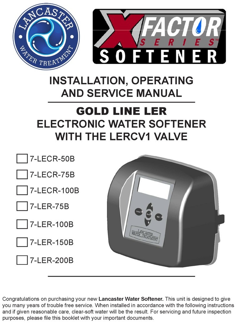 Lancaster Water Treatment 7-LECR-50B Installation, operating and service manual