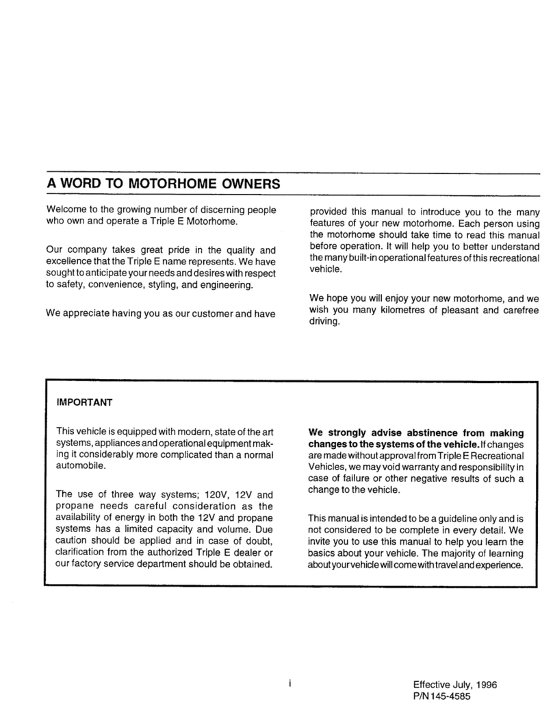 Triple E 1996 Senator User manual