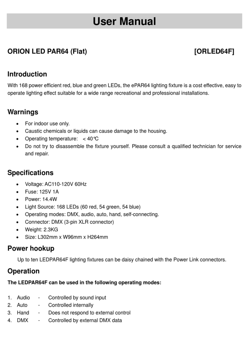Orion LED PAR64 user manual