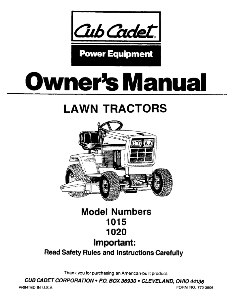 Cub Cadet 1015 User manual