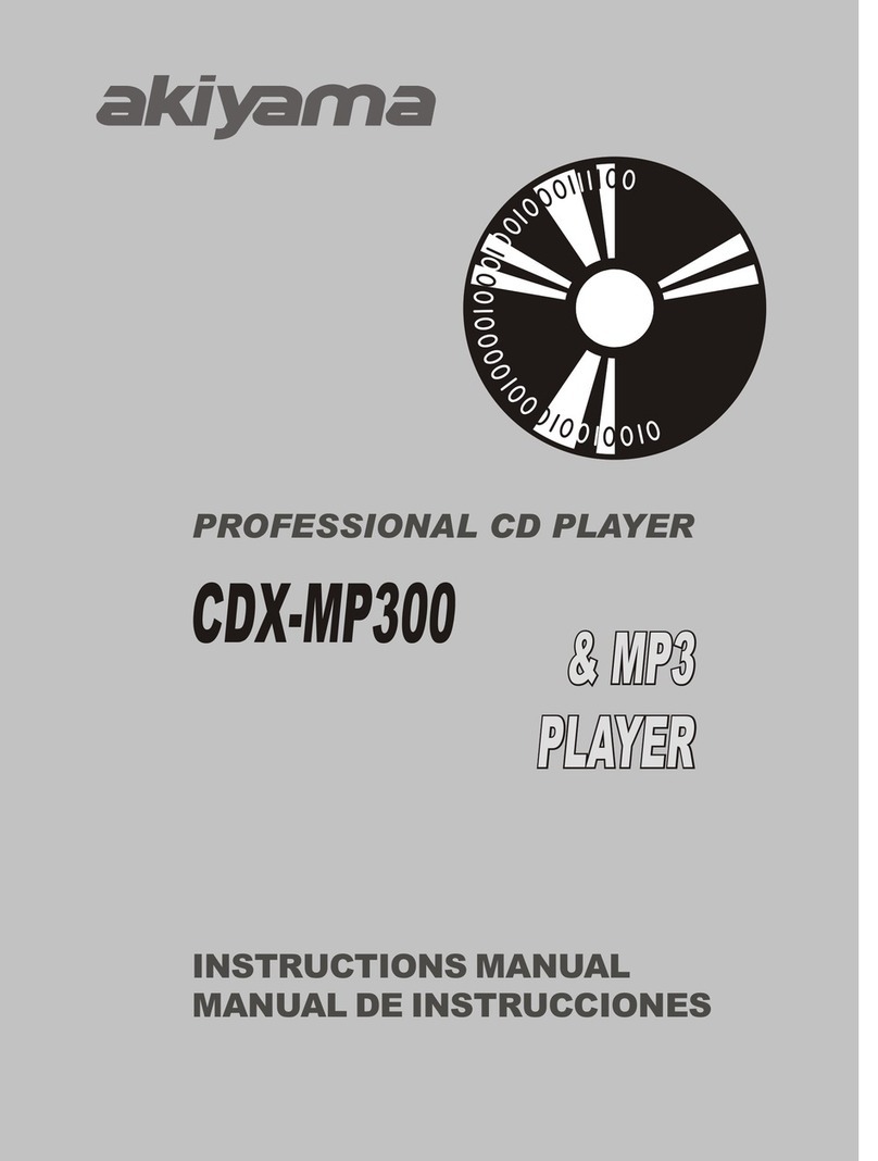 Akiyama CDX-MP300 User manual