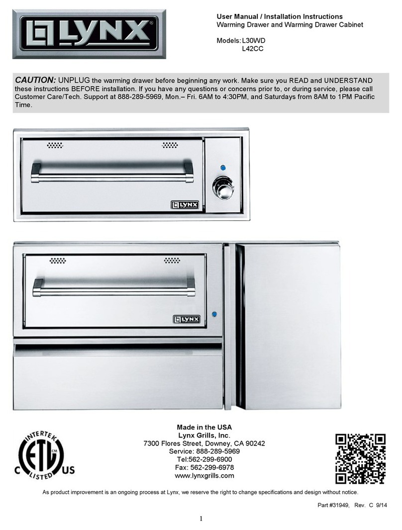 Lynx L30WD User's manual & installation instructions Lynx L30WD User's manual & installation instructions
