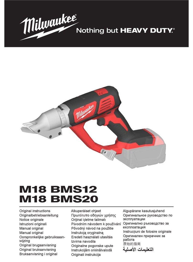 Milwaukee M18 BMS12 User manual