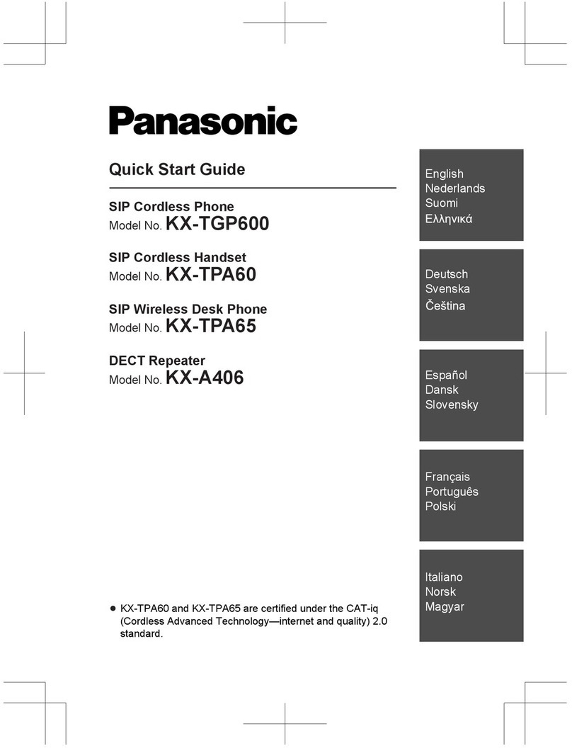 Panasonic KX-TGP600 User manual