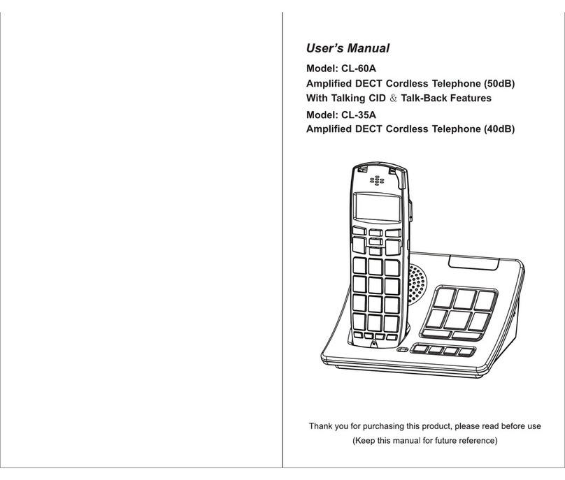 Serene HD Phone CL-60A User manual Serene HD Phone CL-60A User manual