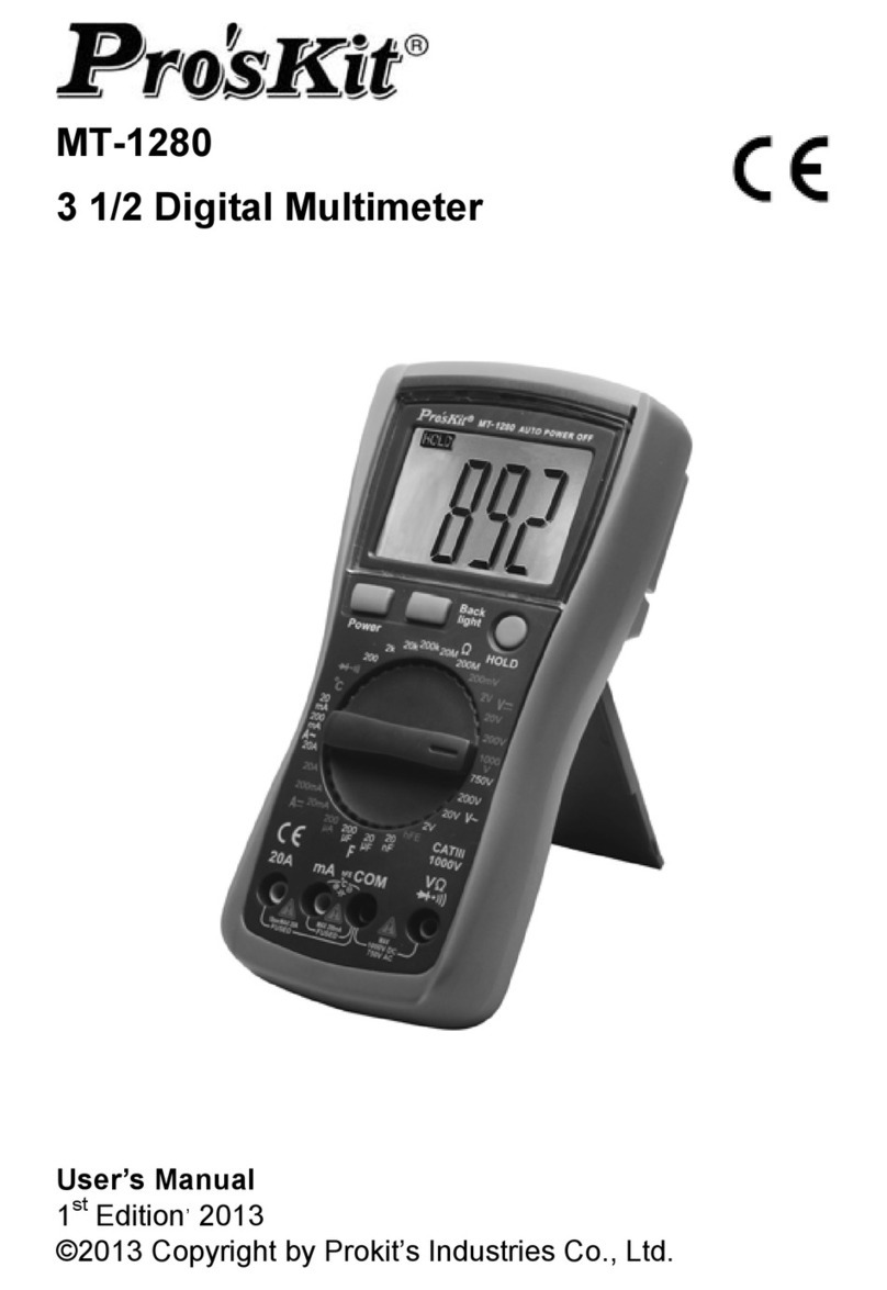 ProsKit MT-1280 User manual