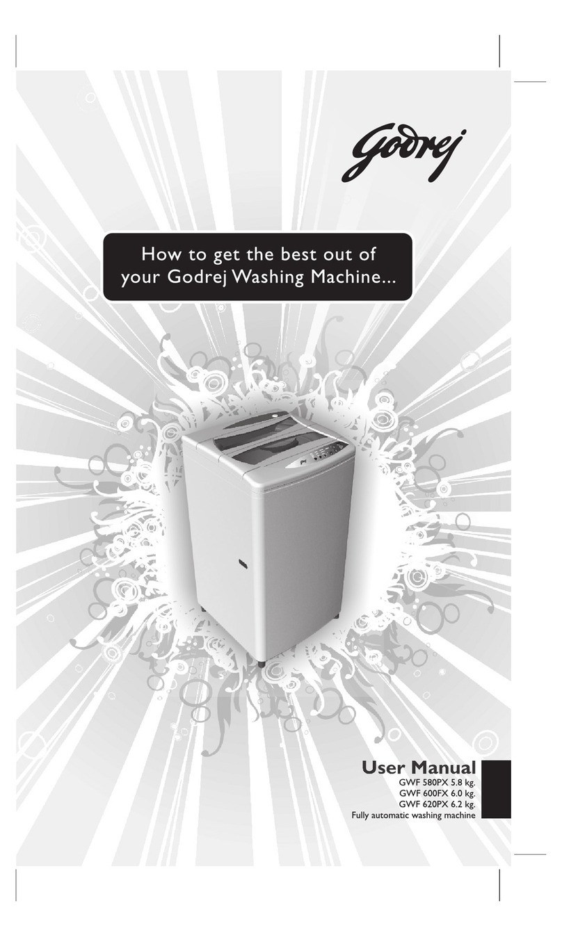Godrej GWF 580PX user manual Godrej GWF 580PX user manual