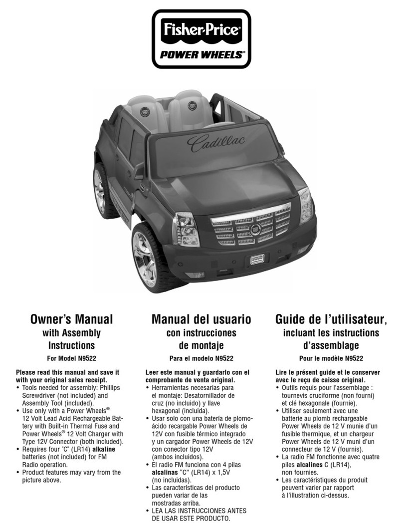 Fisher-Price Power Wheels N9522 owner's manual