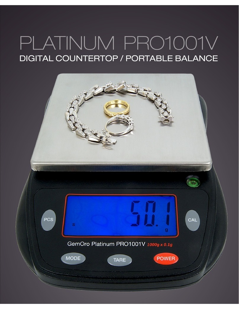 GemOro PLATINUM PRO1001V User manual