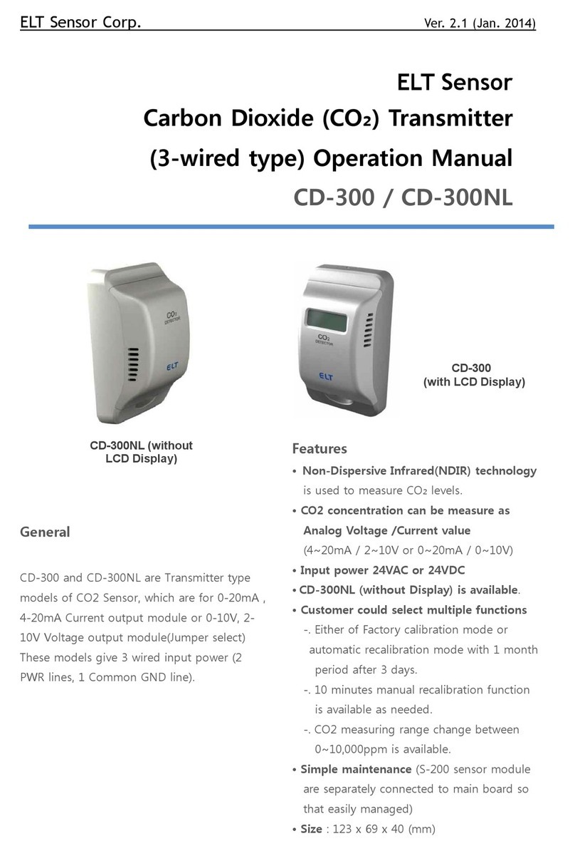 ELT Sensor CD-300 Operation manual