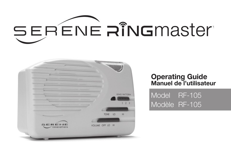 Serene RF-105 operating guide