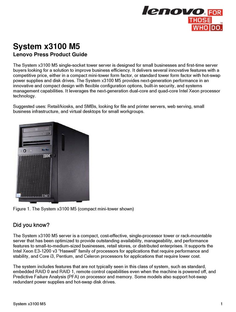 Lenovo x3100 M5 Product guide