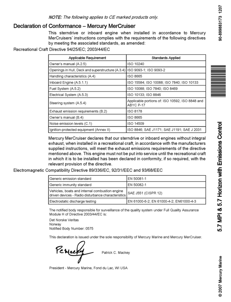 Mercury MerCruiser 5.7 MPI user manual