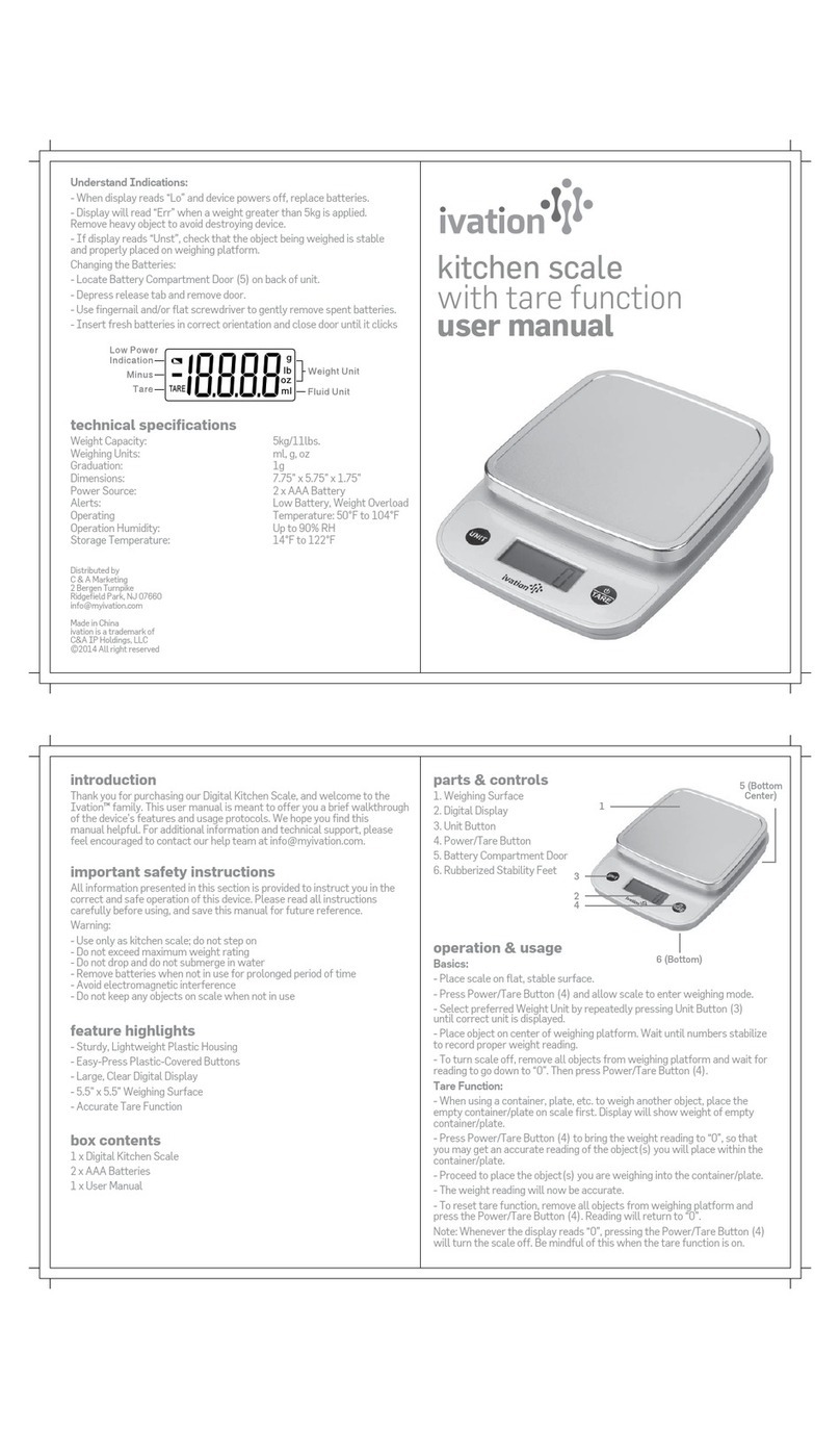 Ivation B00N6URA4U User manual