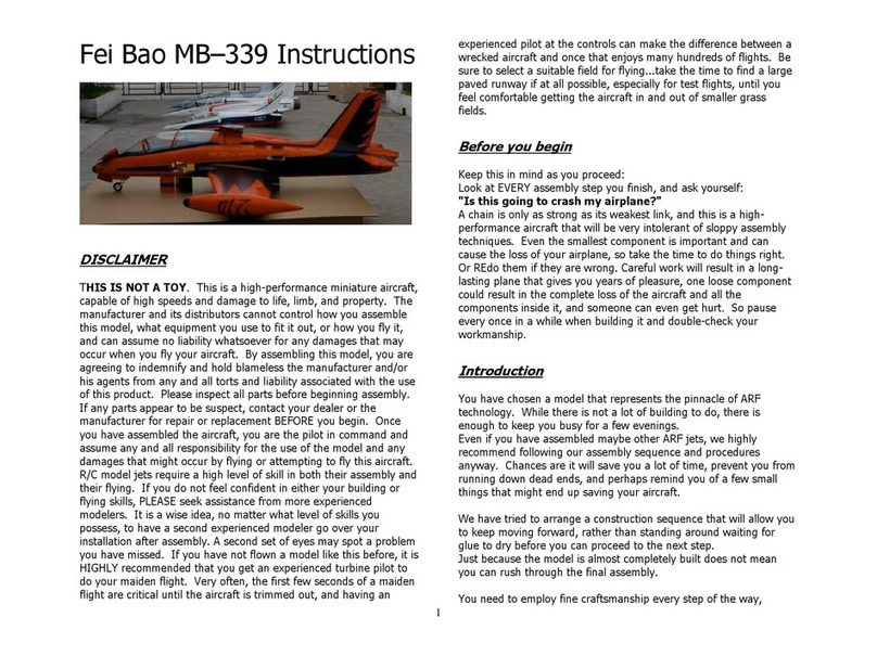Fei Bao MB-339 instruction manual