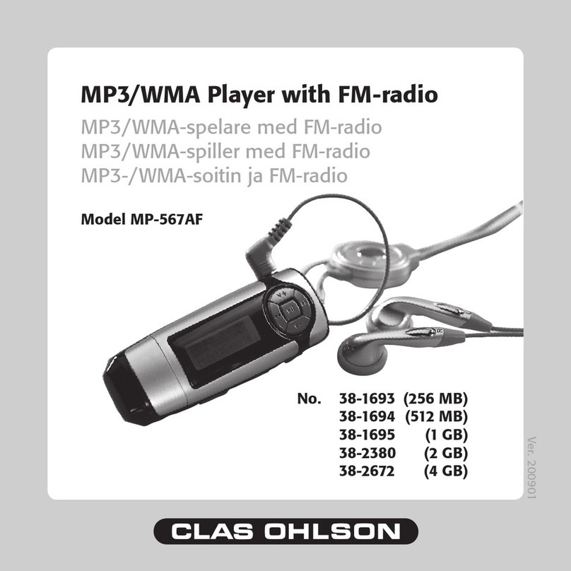 Clas Ohlson MP-567AF User manual
