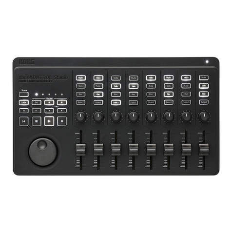 Korg nanoKONTROL Studio owner's manual Korg nanoKONTROL Studio owner's manual