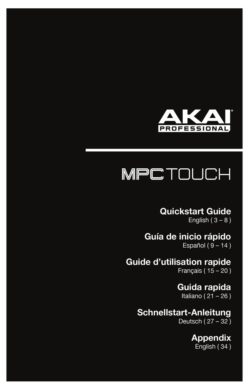Akai MPC Touch User manual Akai MPC Touch User manual