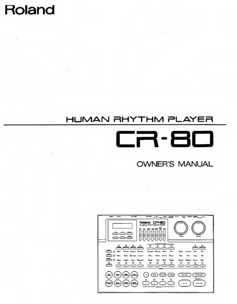 Roland CR-80 User manual