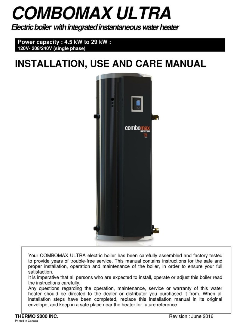 COMBOMAX ULTRA Installation use and care manual